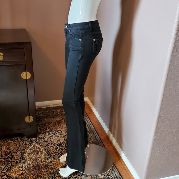 CACHÉ black flare jeans size 0 - Picture 2 of 6